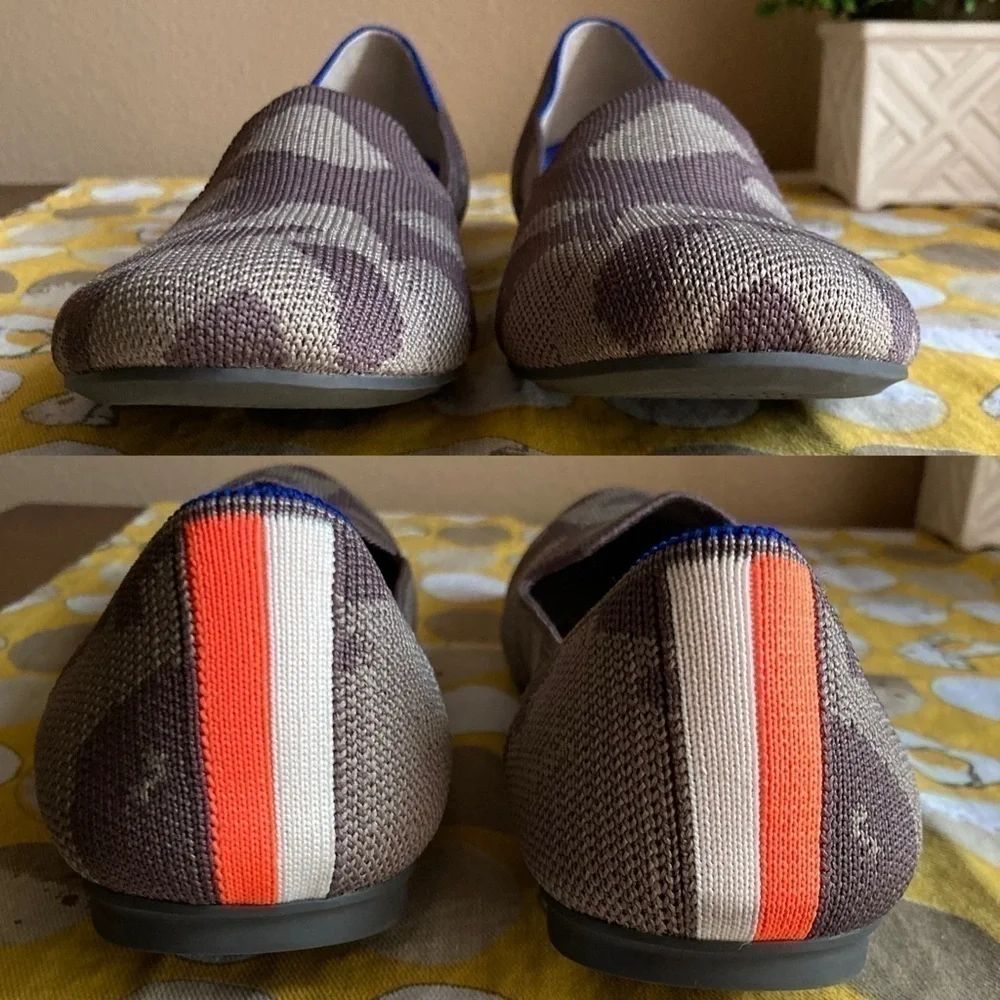Rothy’s mink gray camo loafer flats size 9